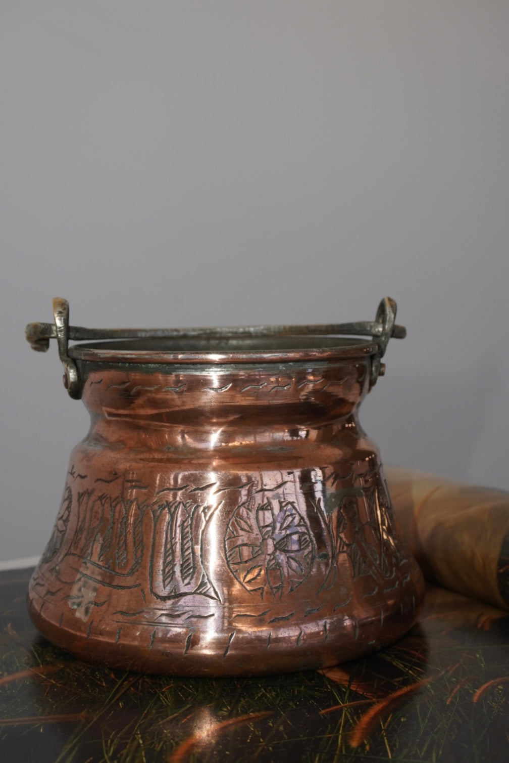 VOYAGE VINTAGE COPPER CAULDRON